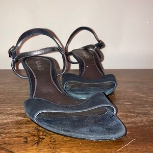 Michelle D Black Strappy Sandals